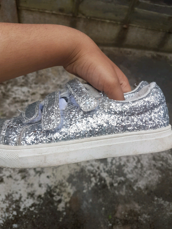 next silver trainers